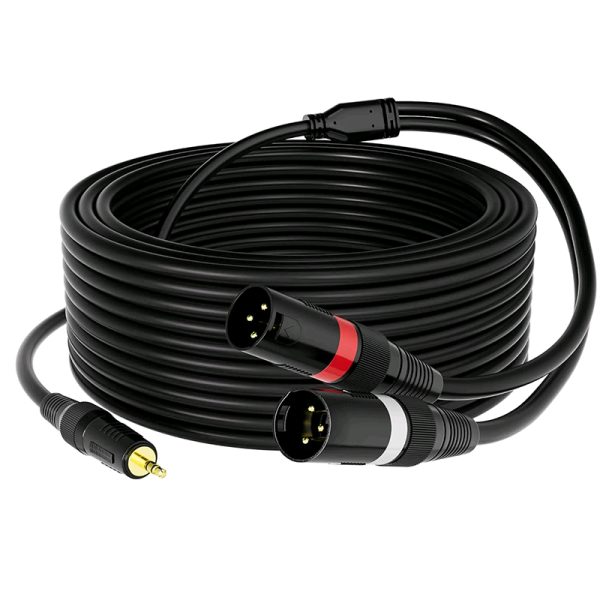 3.5mm to 2XLR cable