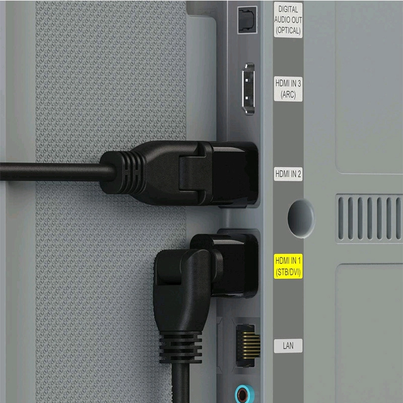 360 degree angle 4K HDMI cable function