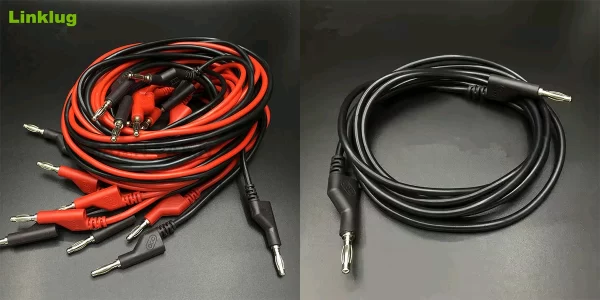 Custom banana to alligator clip cable