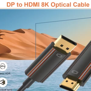 Home 43 Custom DP to 8K HDMI Optical Cable