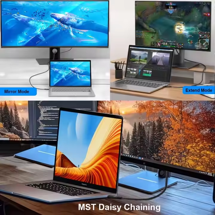 USB-C to 16K Displayport cable application