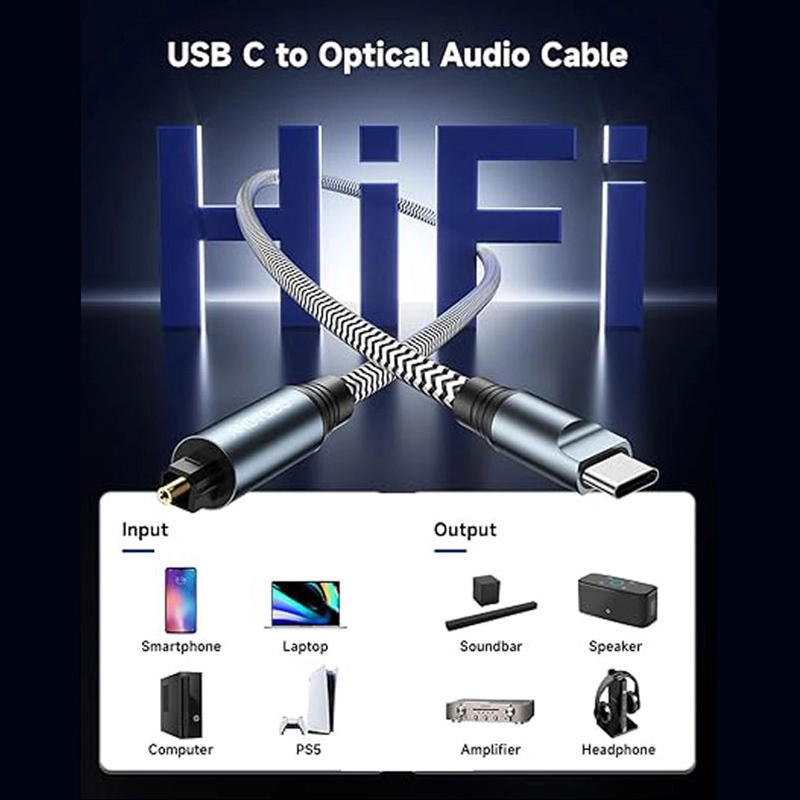USB C to Toslink Cable function