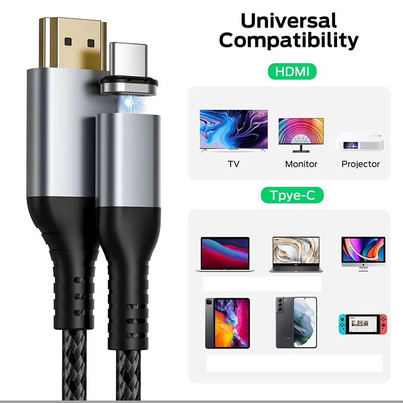 Magnetic USB C to HDMI Cable