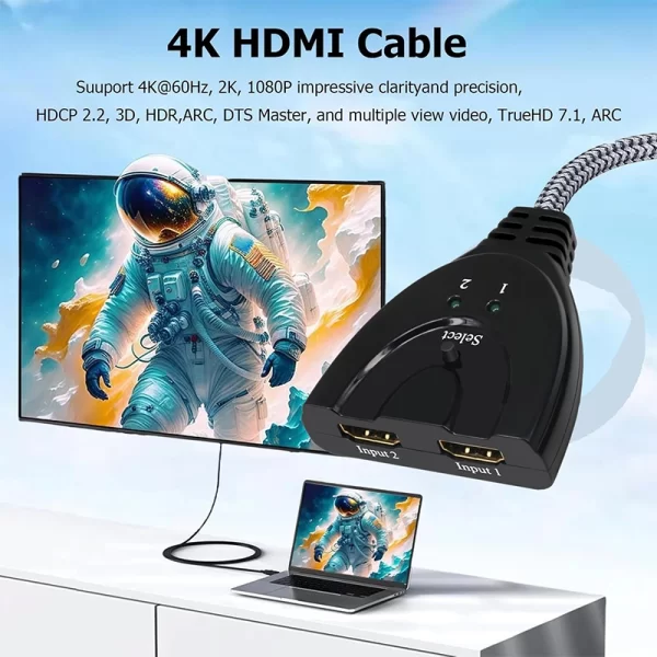 High quality 2 in 1 HDMI splitter