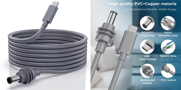 USB C to DC power cable manufacturer