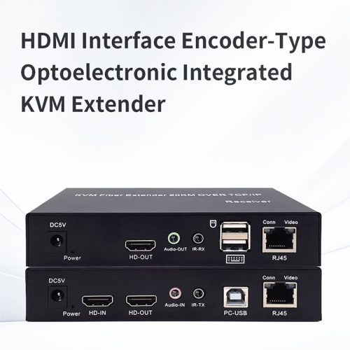 HDMI Extender 120 Meter 4K 60Hz HDMI KVM Extender Via Ethernet Single Cat5e/6 Cat5e Cat6 120M with Transmitter Receiver