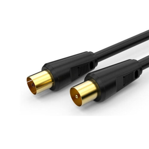 Coaxial TV Cable 9.5mm Male/Female Gold Plated PVC Jacket 5m Model 1500032 White HDTV Audio Computer/Home Use