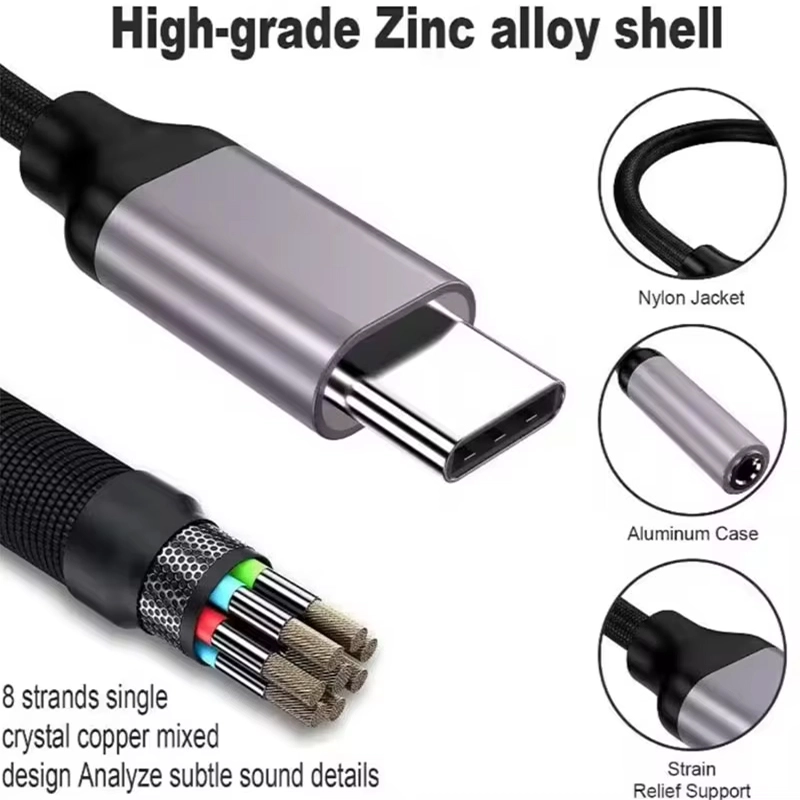 C to 3.5mm adapter materials
