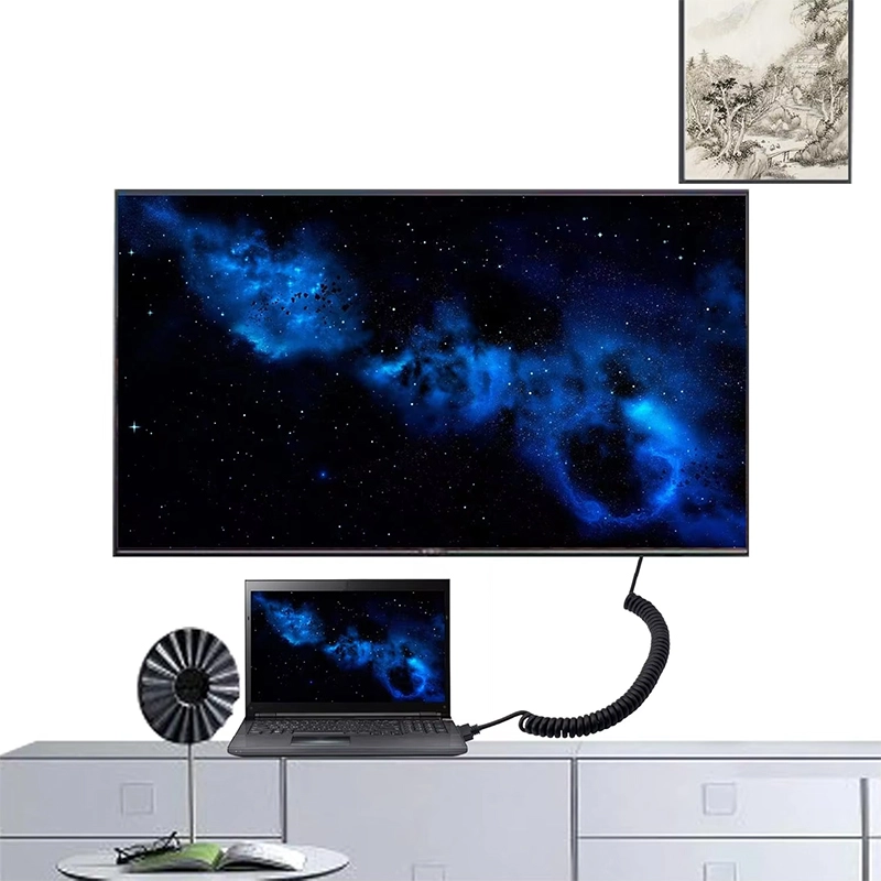8K HDMI Coiled Cable application
