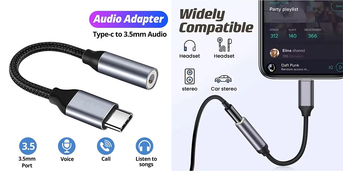 USB C to 3.5mm Audio Adapter Manufacturer