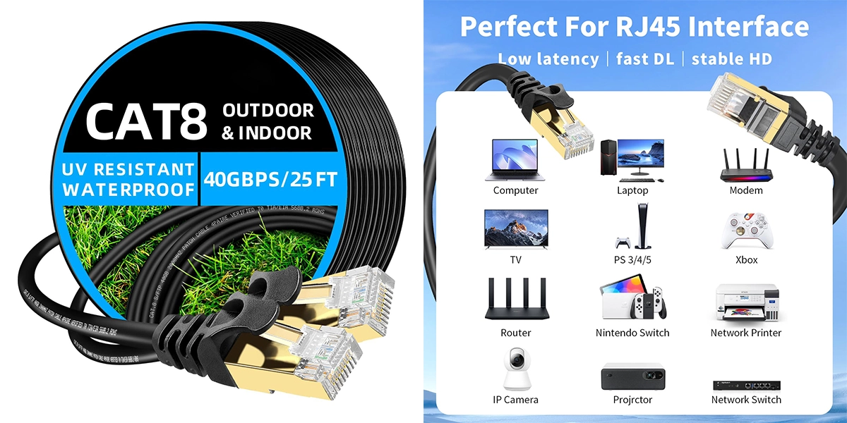 Home 42 Long Cat8 Ethernet Cable manufacturer